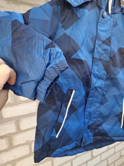 Теплая зимняя куртка для мальчика,  Fun time 110см