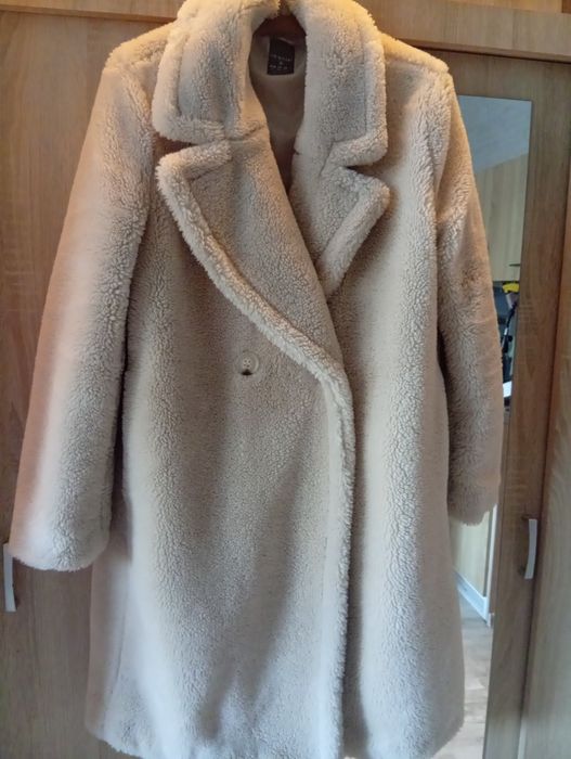 Płaszczyk Teddy jasny beż