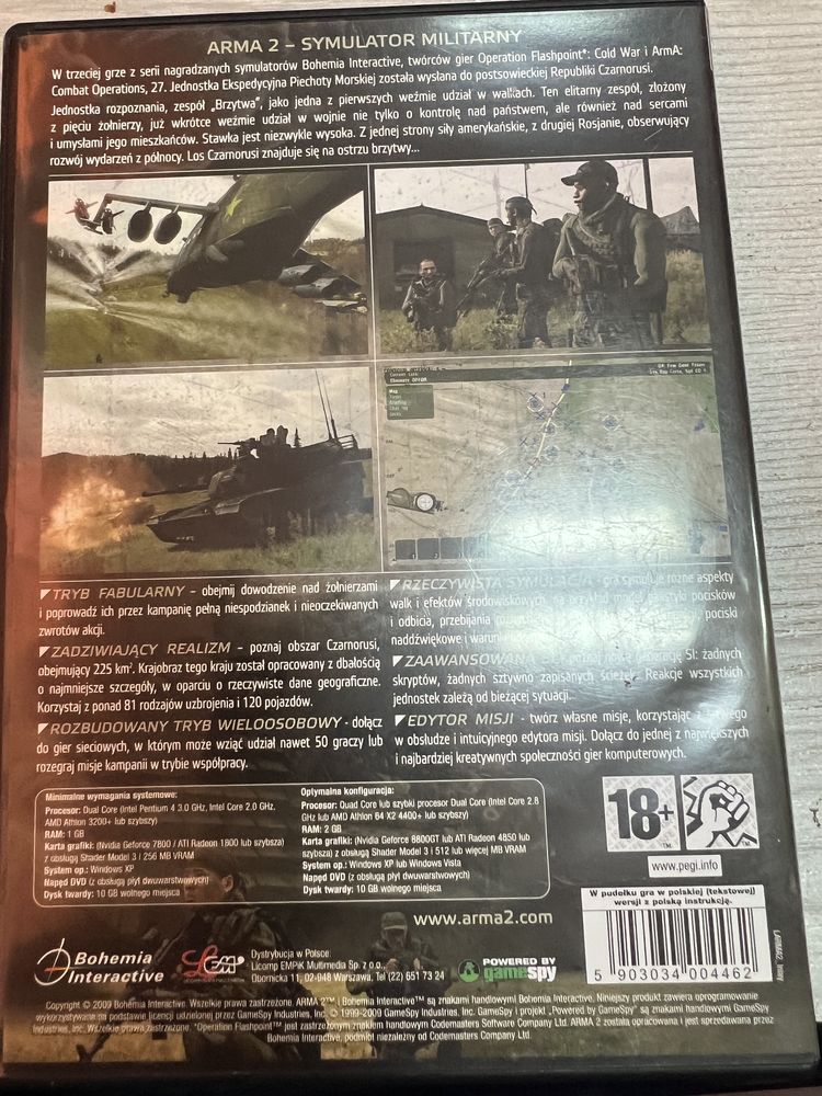 Arma 2 Symulator Pola Walki -wersja PC DVD