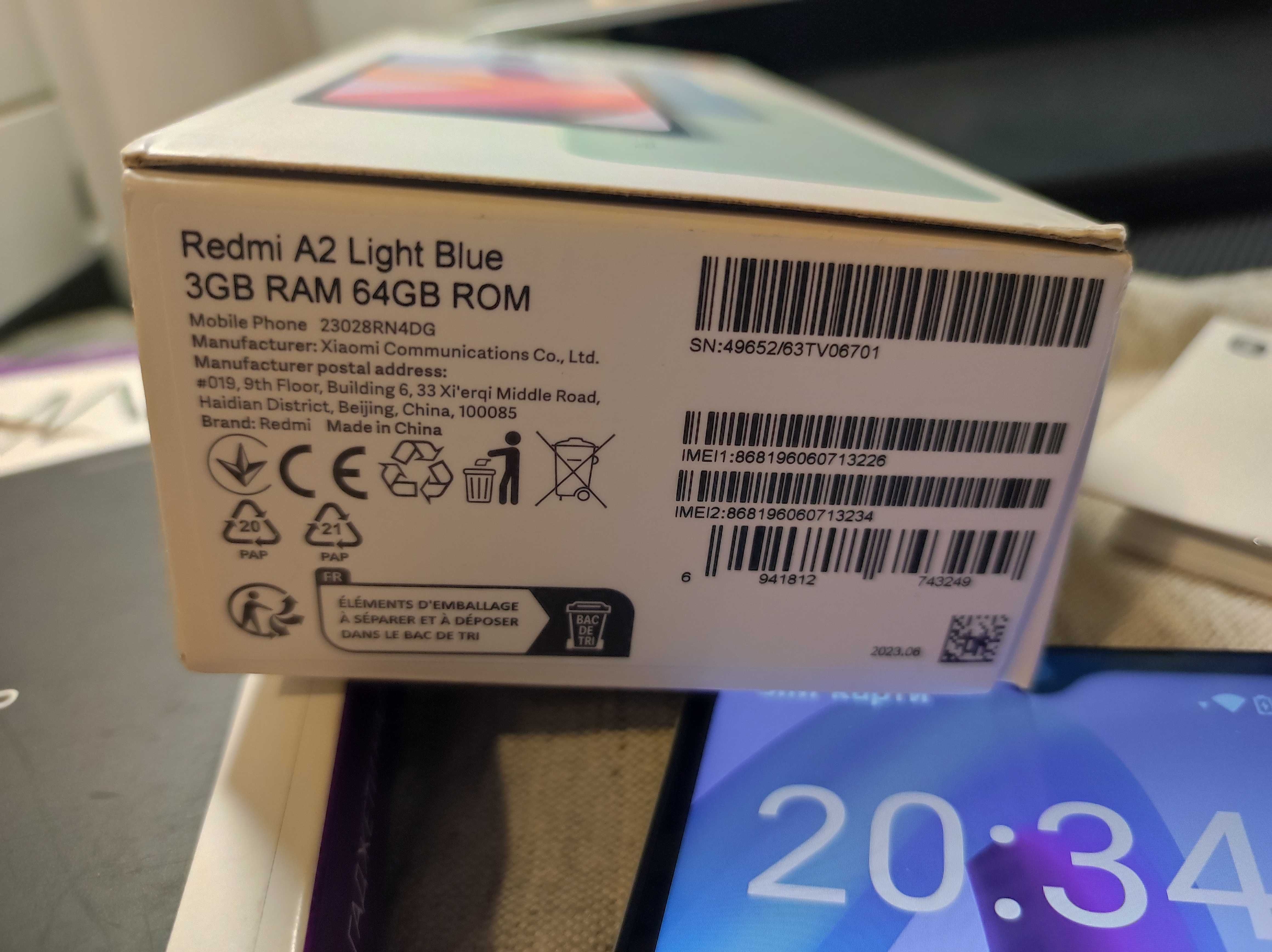 Xiaomi Redmi A2 3/64 Light Blue новий офіційний гарантія АЛЛО з чохлом