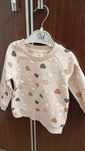 Bluza serce Primark roz 86