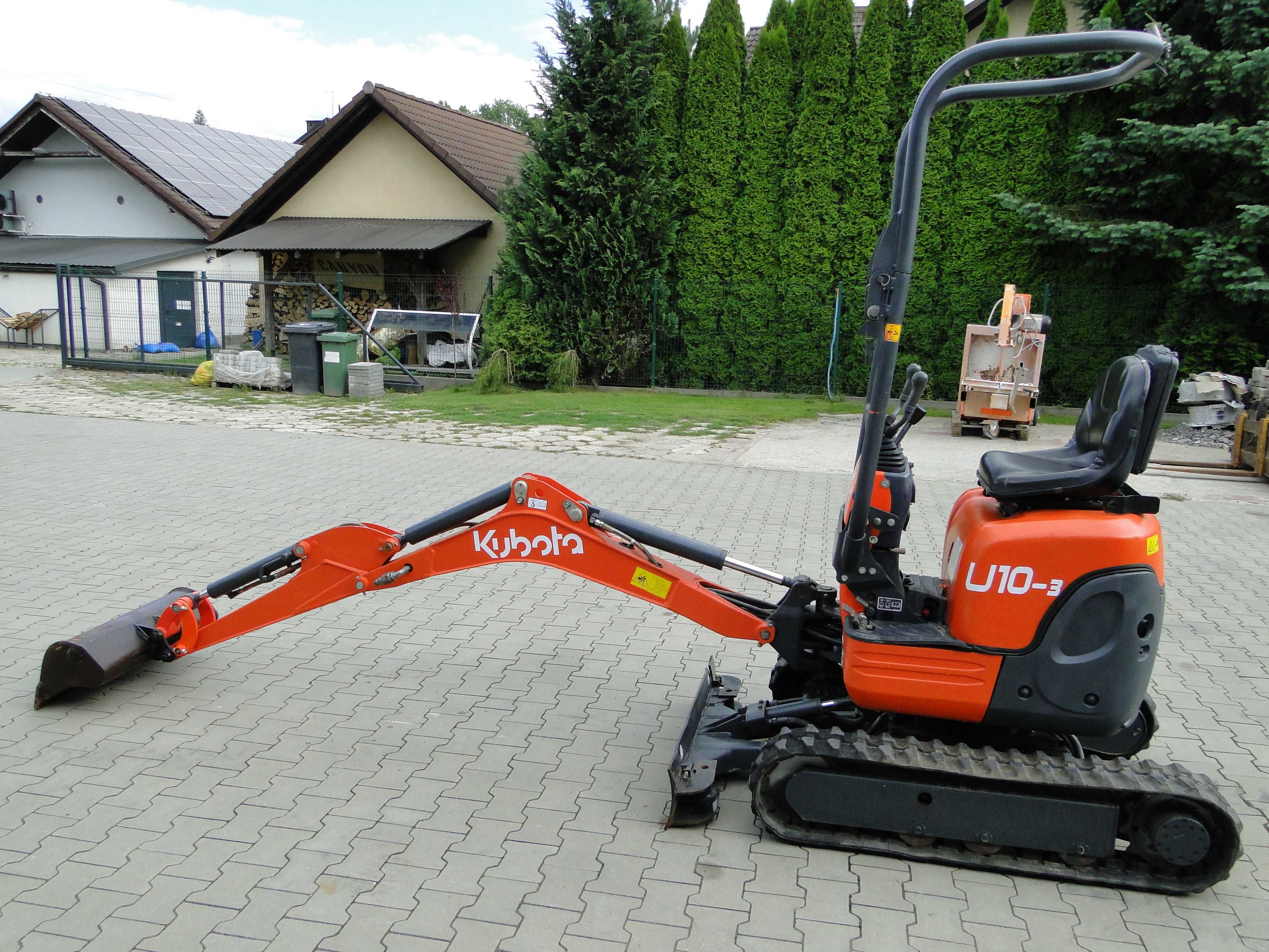 Minikoparka Koparka KUBOTA U10-3 rozsuwane gąsienice 2 jazdy 2018r