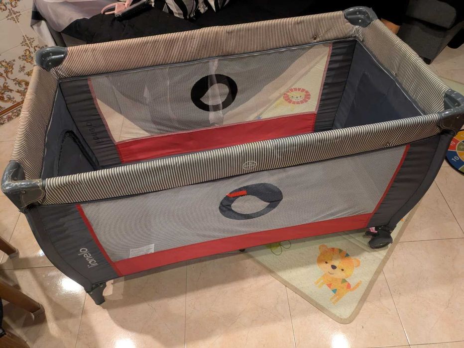 Lionelo Sven Plus - Berço de bebé / Berço de viagem + Móbile Chicco