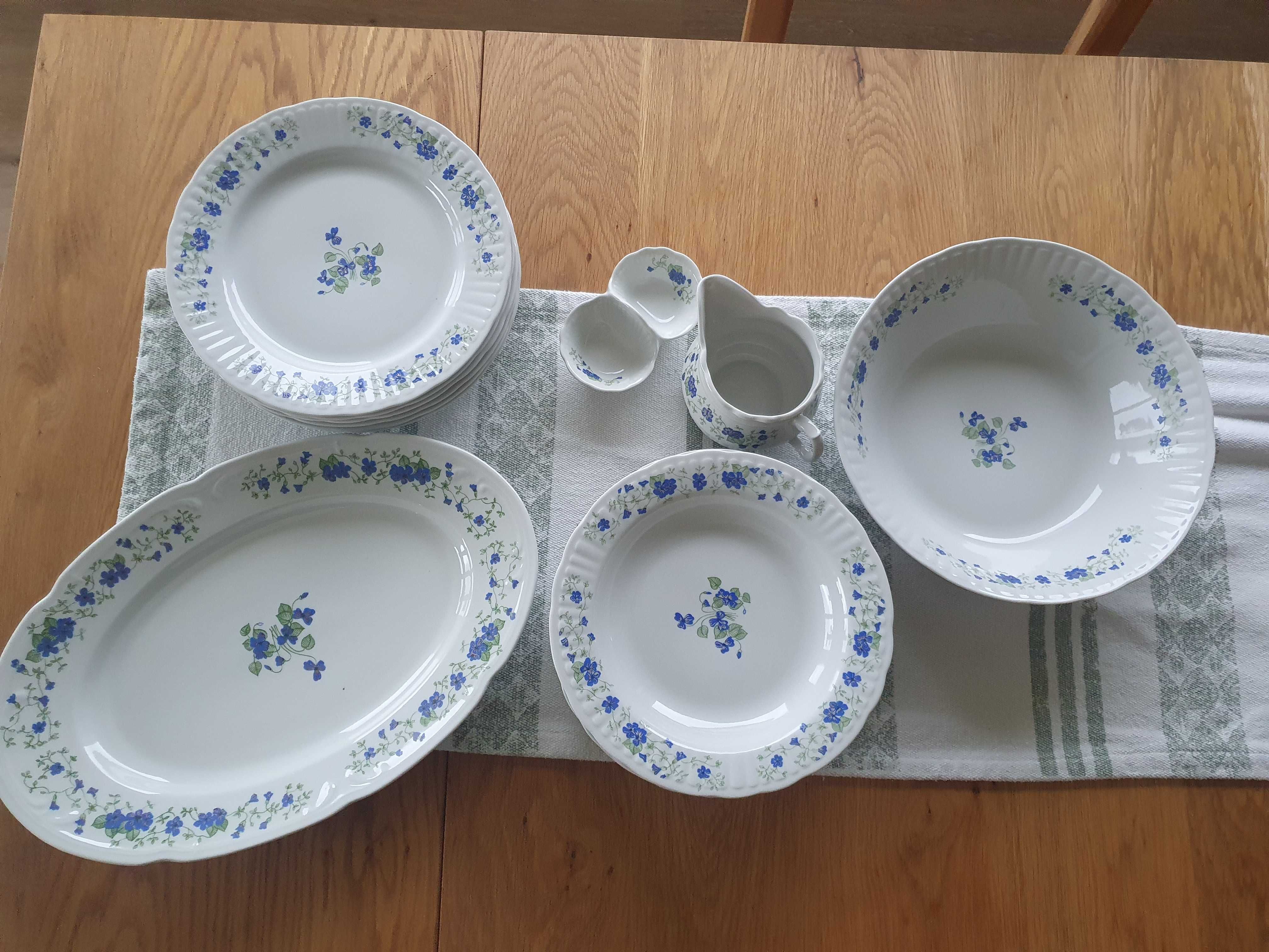 Zastawa obiadowa dla 6 osób Porcelana Włocławek