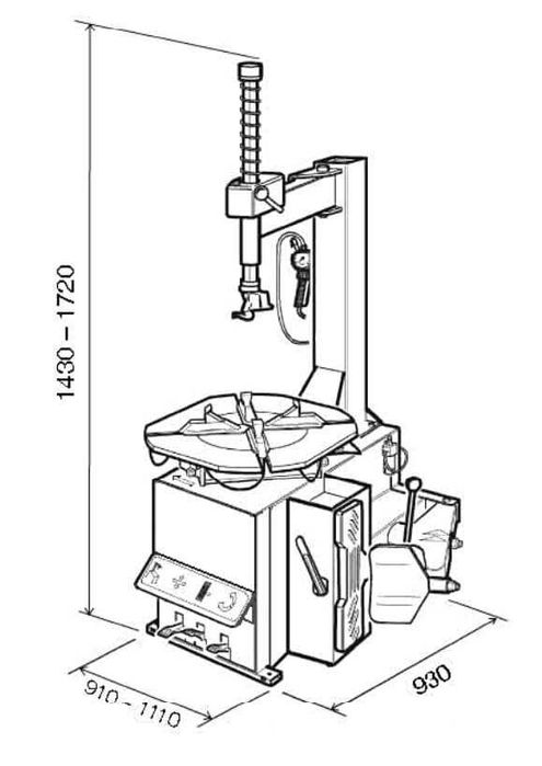 Montażownica półautomat Brianz-106 (22"-24") nowa, włoska,