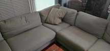 Sofa NAROŻNA KARLSTAD IKEA 2+3/3+2 - 240cm x 280cm jasnoszara używana