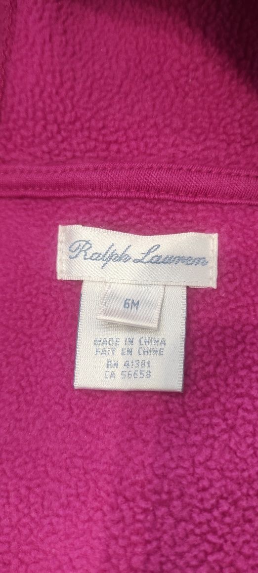 Демісезонний флісовий комбінезон Ralph Lauren на дівчинку 6 міс