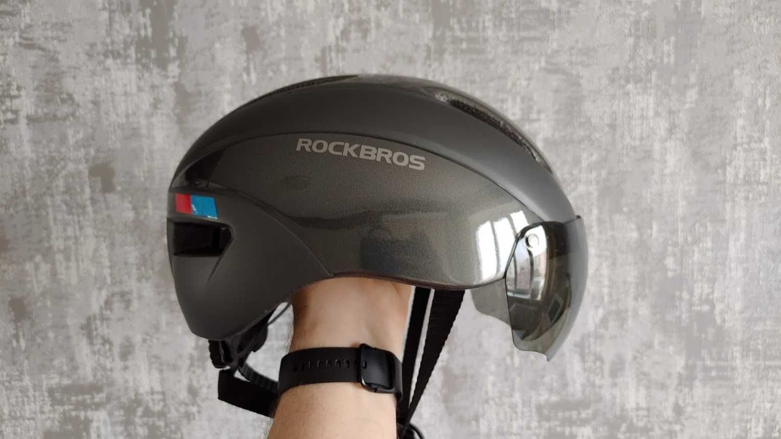 Шлем Rockbros WT-018 с магнитным визором очками