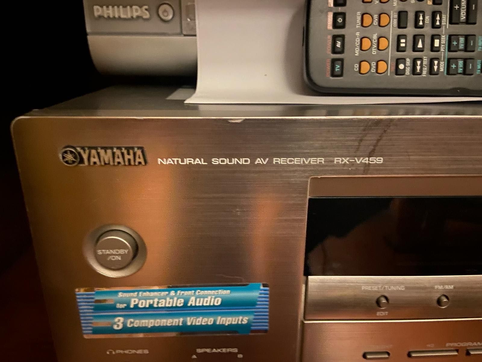 Amplificador de som Yamaha RX-V459