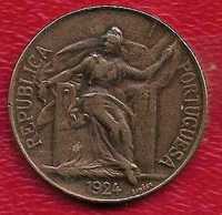 Moeda 1$00 1924 Bronze Alumínio.