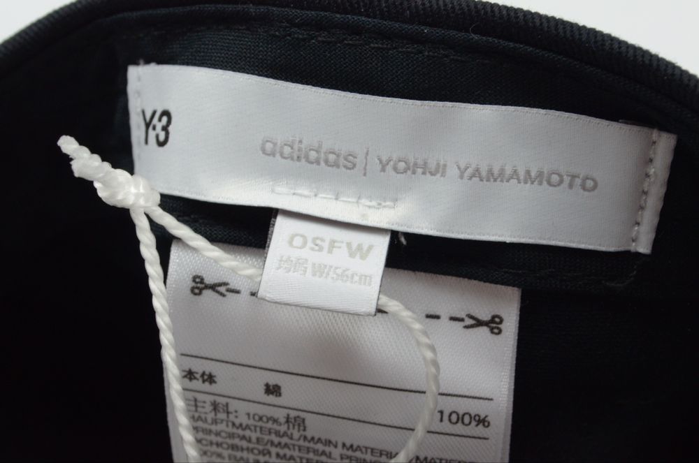 Czapka z daszkiem adidas Y-3 Yohji Yamamoto Baseball Cap czarna NOWA