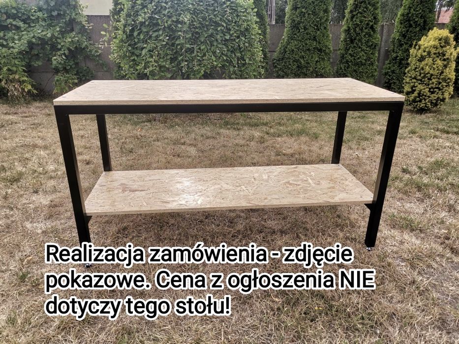 Stół warsztatowy, NA WYMIAR! falbanek, rama stołu, warsztat