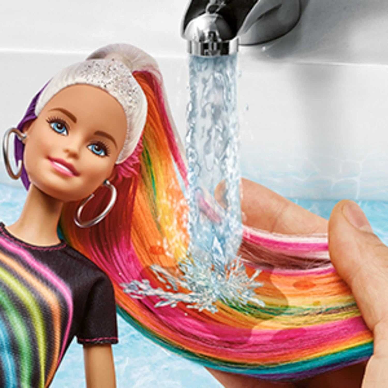 Кукла Барби Радужное сияние волос Barbie Rainbow Sparkle Hair