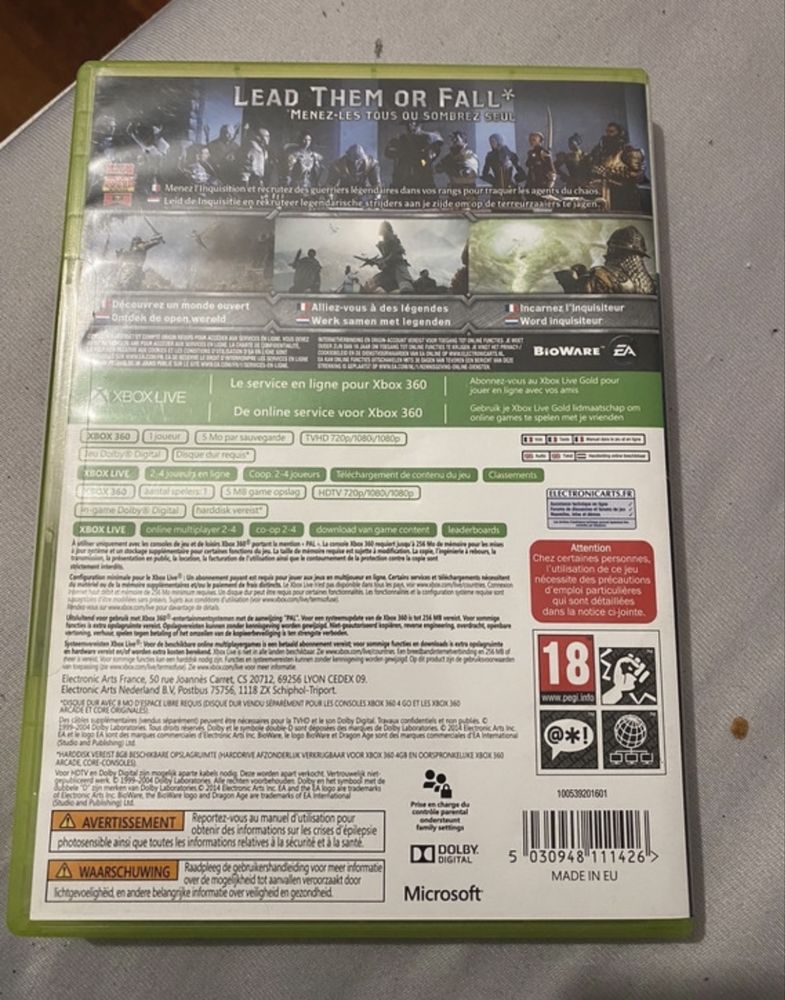 Gra na xbox360 Dragon Age Inqusition
