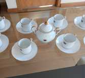 Chavenas café açucareiro porcelana Coleção Neoclássica edição limitad