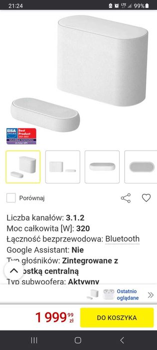 Saundbary nowy bialy Lg