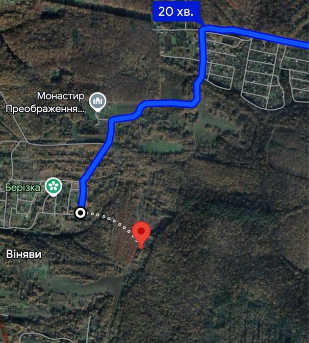Ділянка біля лісу,Деревач, 15 км Львова