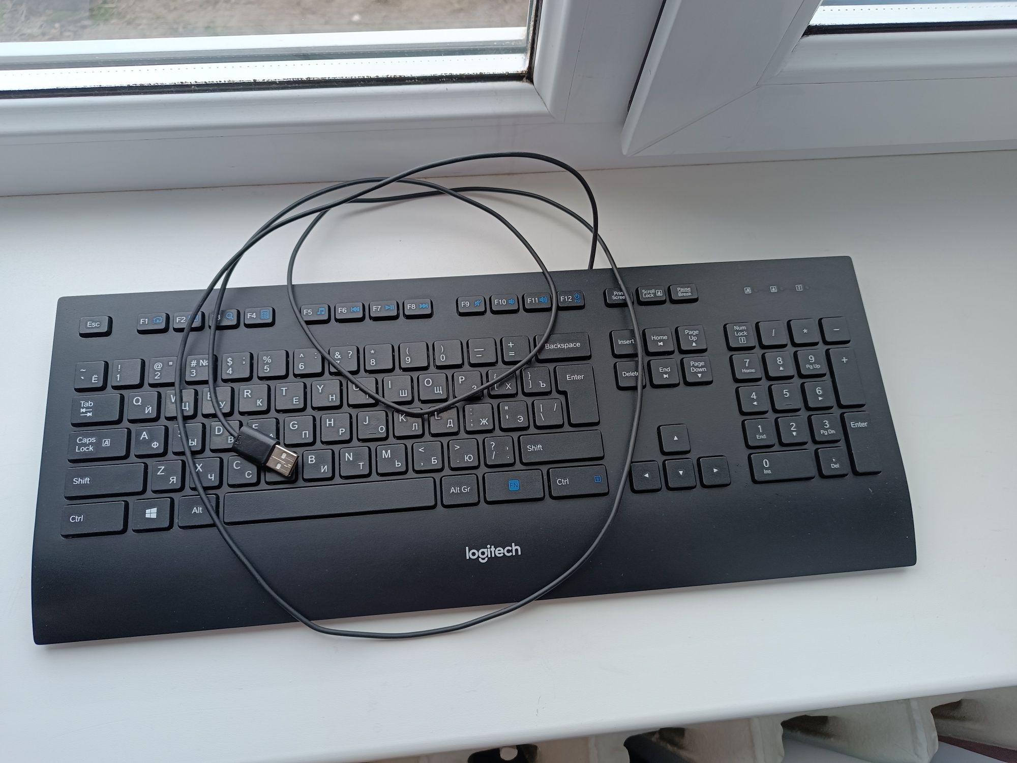 Клавиатура мембранная logitech k280e