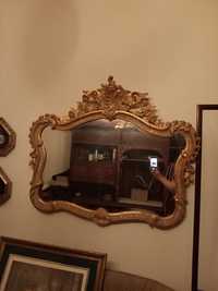 Espelho antigo  com moldura