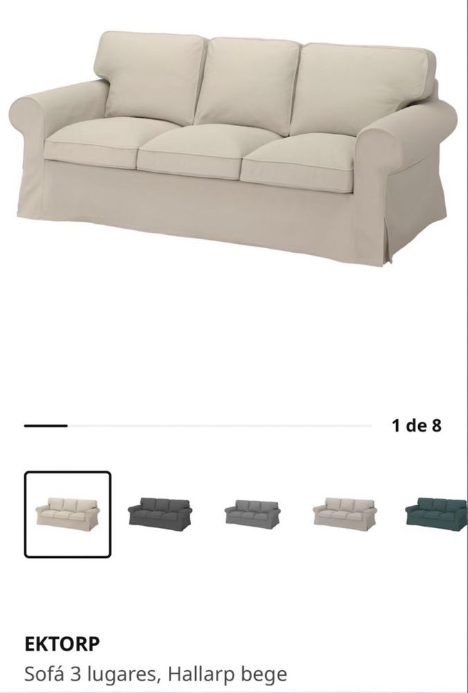 Sofá do Ikea em perfeito estado