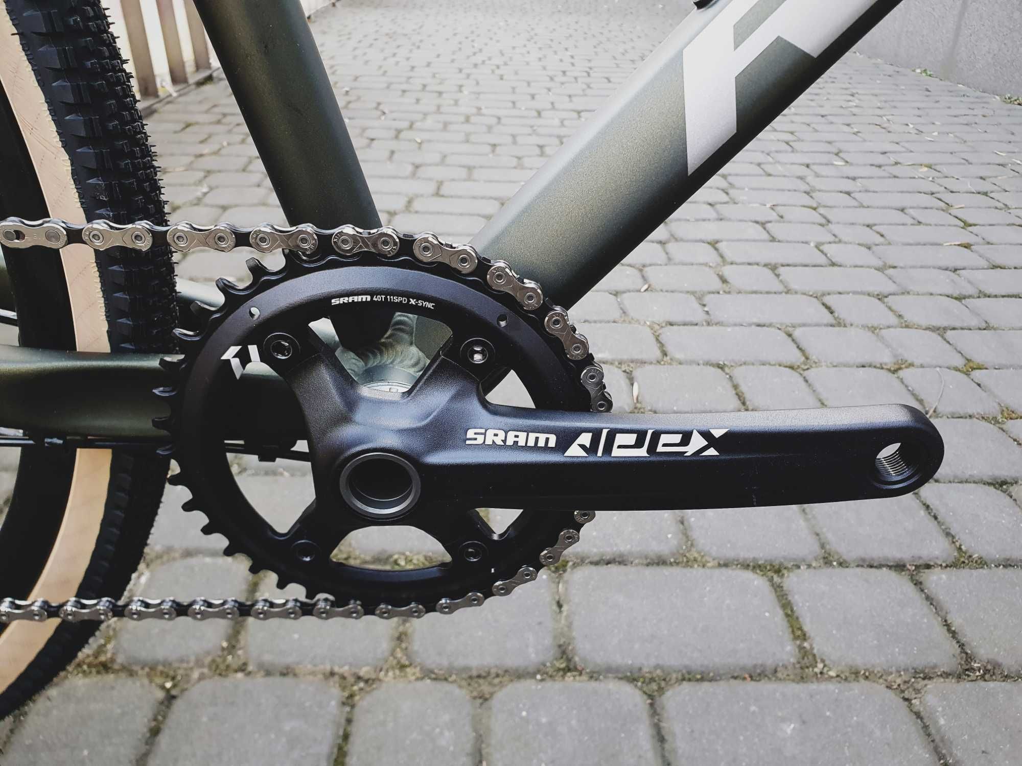Romet Boreas 2, zielono-grafitowy, rozm. 52, 54, gravel, sram apex