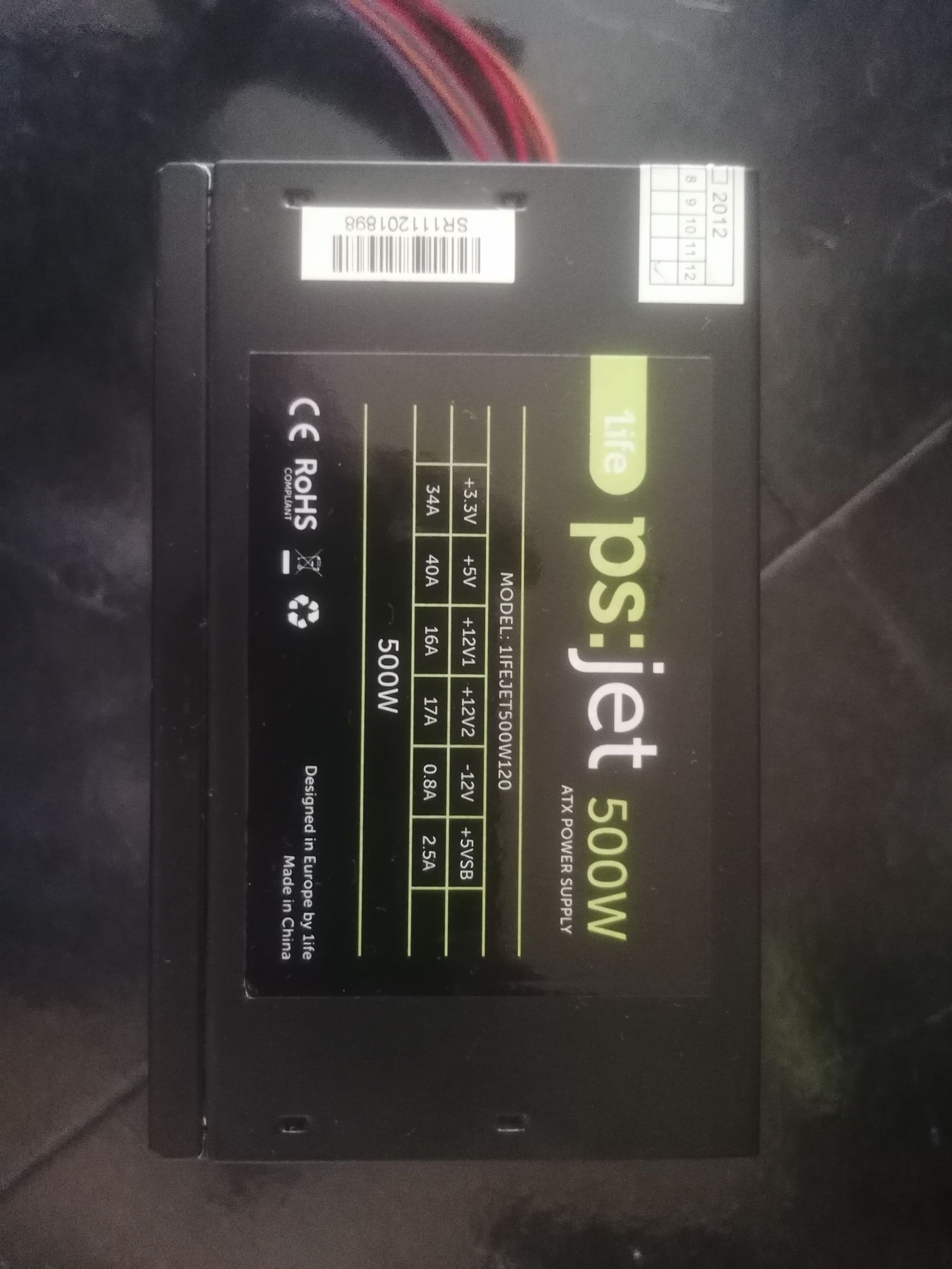 Fonte de alimentação PC 500w