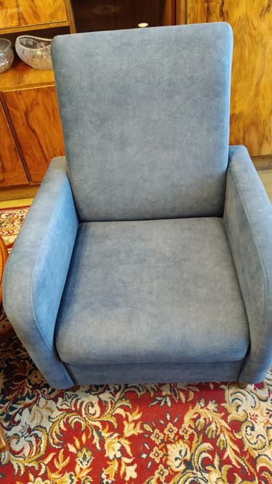 Fotel jak nowy niebieski