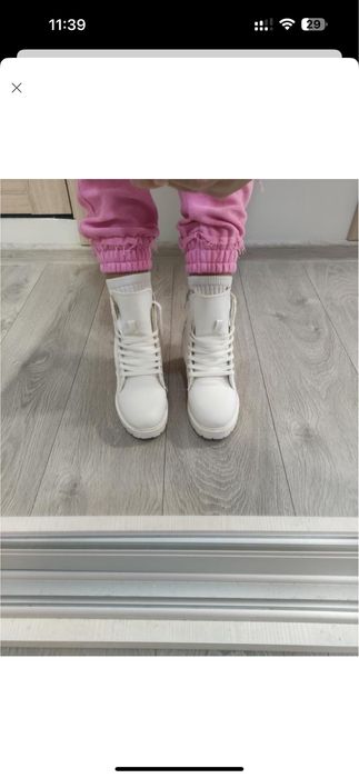 Черевички ботинки чоботи білі черевики