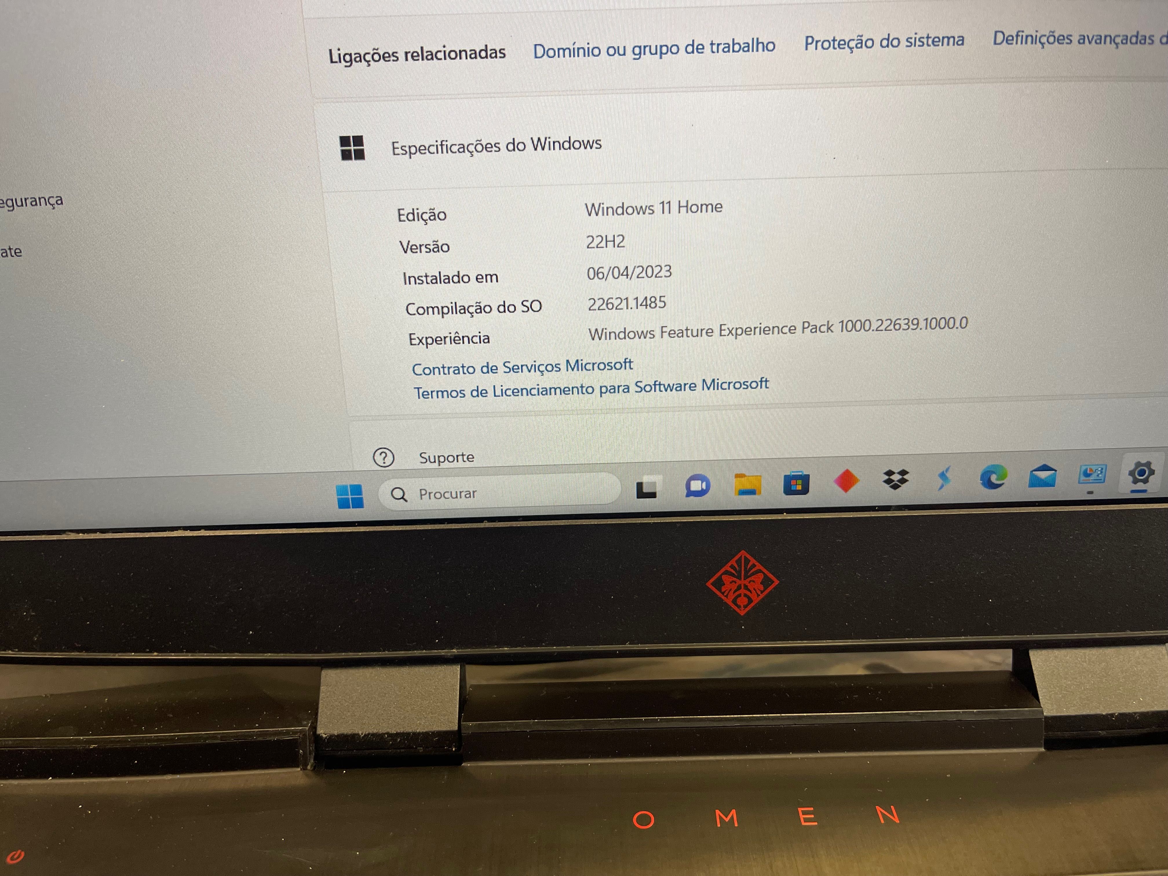 Hp gamer OMEN 15,6 i7