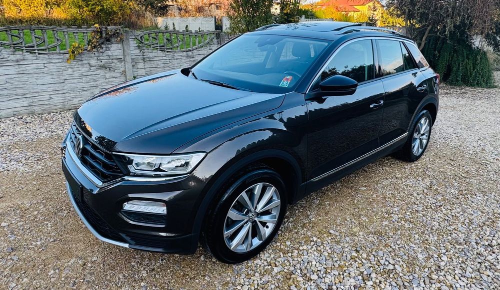 Volkswagen T-Roc Black Oak Brown Pearl COMFORTLINE Bezwypadkowy Pewna Historia WIDEO