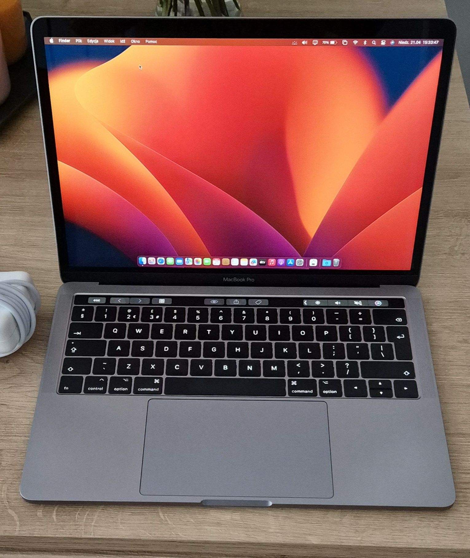 Macbook Pro 13, 3,5 i7, ram 16gb, ssd 256gb, TB, 2017 rok.