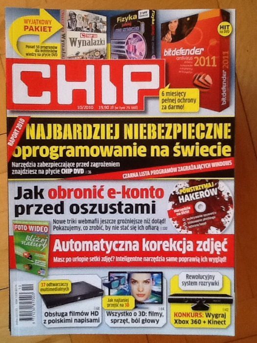 29 Czasopism CHIP magazyn komputerowy.Testy,technologie2001do2010 i cd