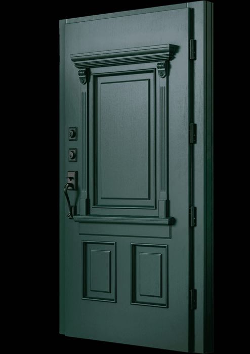 Drzwi zewnętrzne dębowe retro