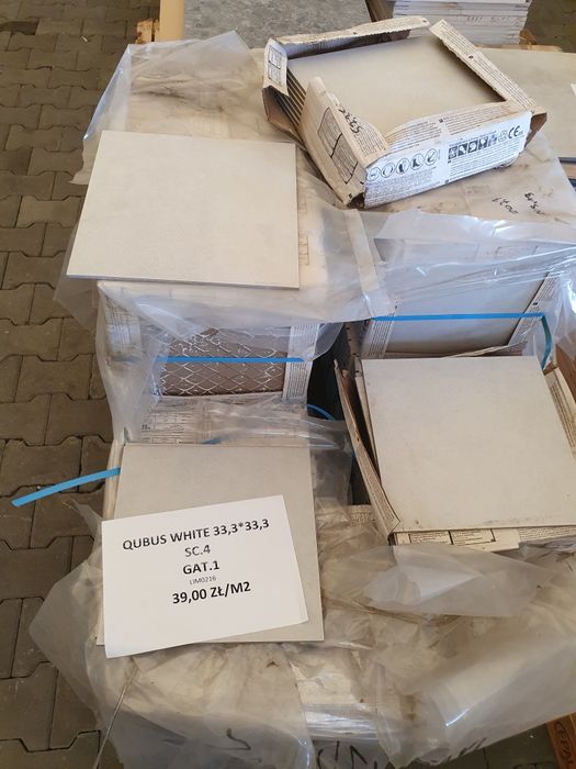Płytki gresowe Qubus White 33x33 GAT.1