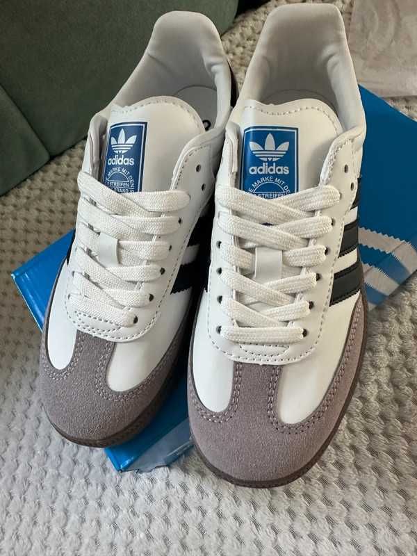 New Buty /Samba og*/ adidas_White-Czarne paski / uniseks/ r.42