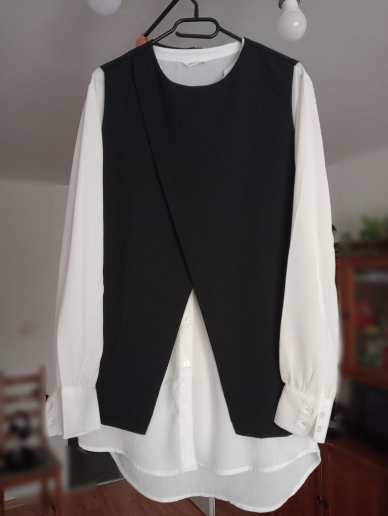 Zestaw bluzka i kamizelka r.L/XL