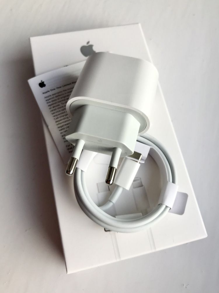 Оригинал Зарядка 18W Apple iPhone USB-C + Кабель Type-C Lightning oem