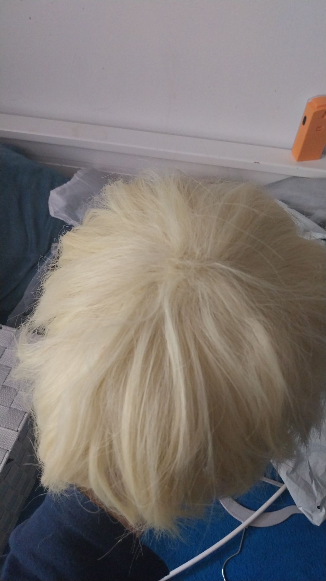 Wig cosplay blond peruka