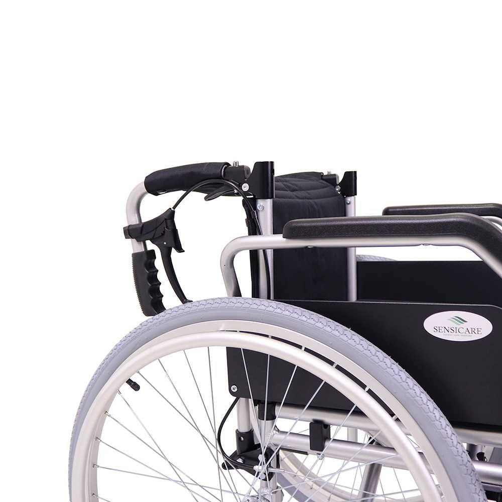 Cadeira de Rodas em Alumínio com Travão de Cuidador YK9063F -SENSICARE