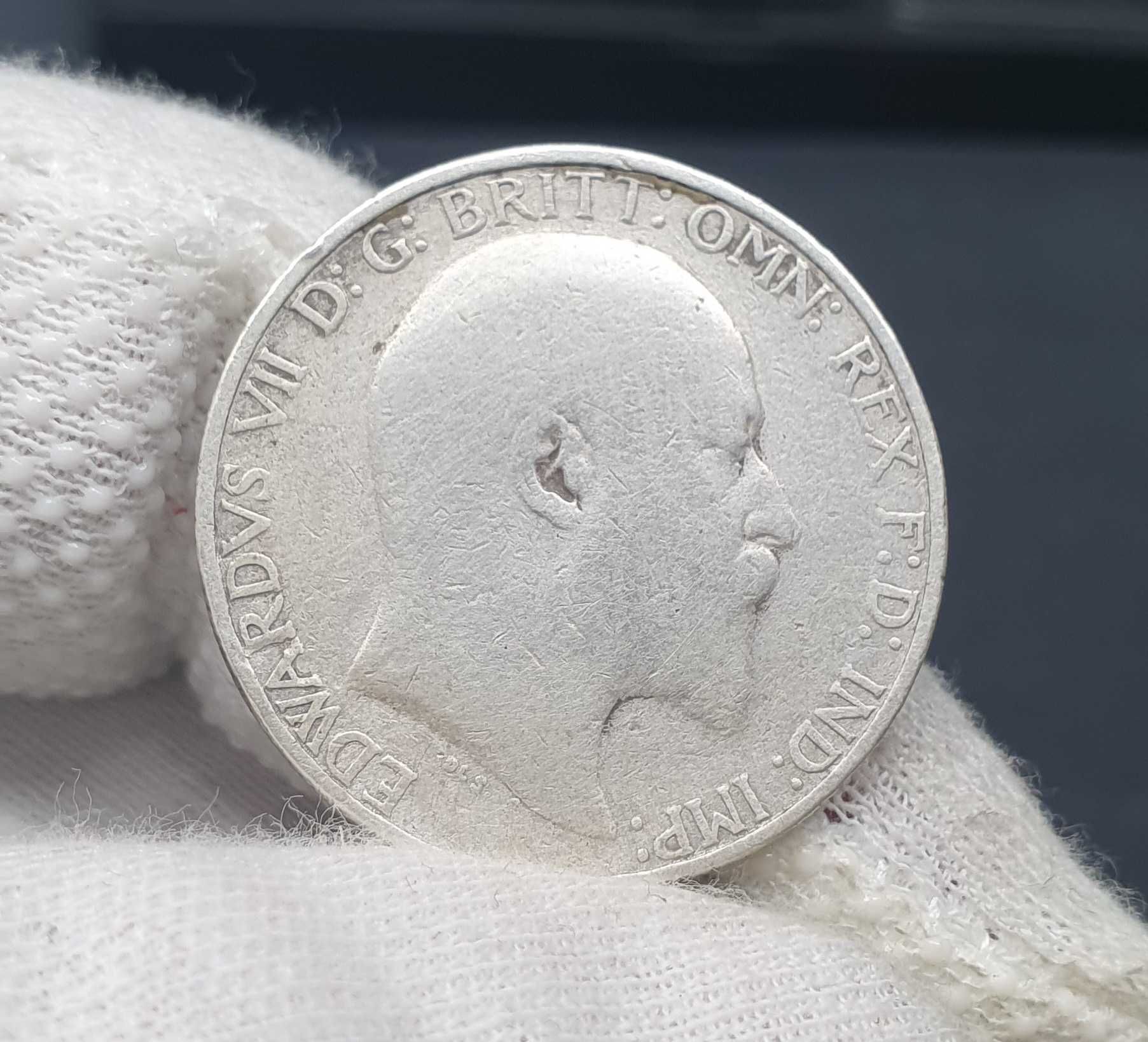 Edward VII UK srebro 925 - 1903r /M30 /