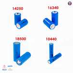 Aккумулятор 10440 / 14250 / 16340 / 18500 3,7V емкостью до 1600 mAh