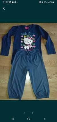 Komplet na wzrost 134cm Hello Kitty bluzka+bluza+spodnie dziewczynka