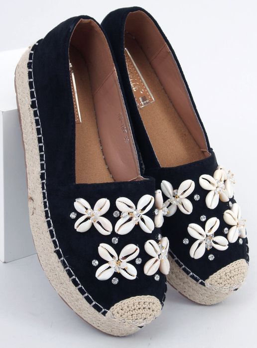 Espadryle Z Muszelkami Elif Black