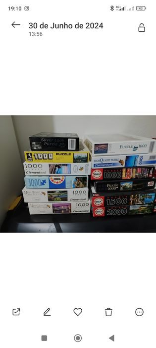 Puzzles vários de 1000 peças