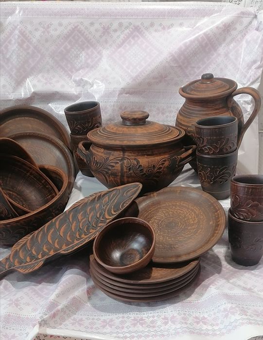 Набір "Подарунковий"  глиняний посуд