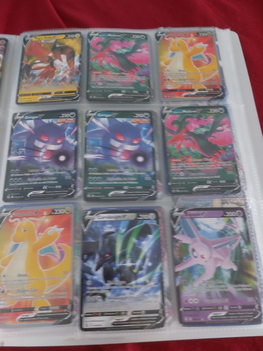 Cartas pokemon com caderneta