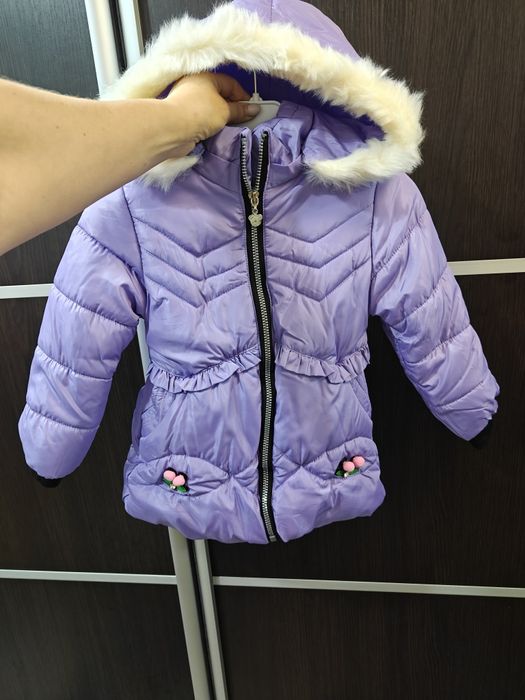 Зимова курточка на дівчинку 86;92;;98;104