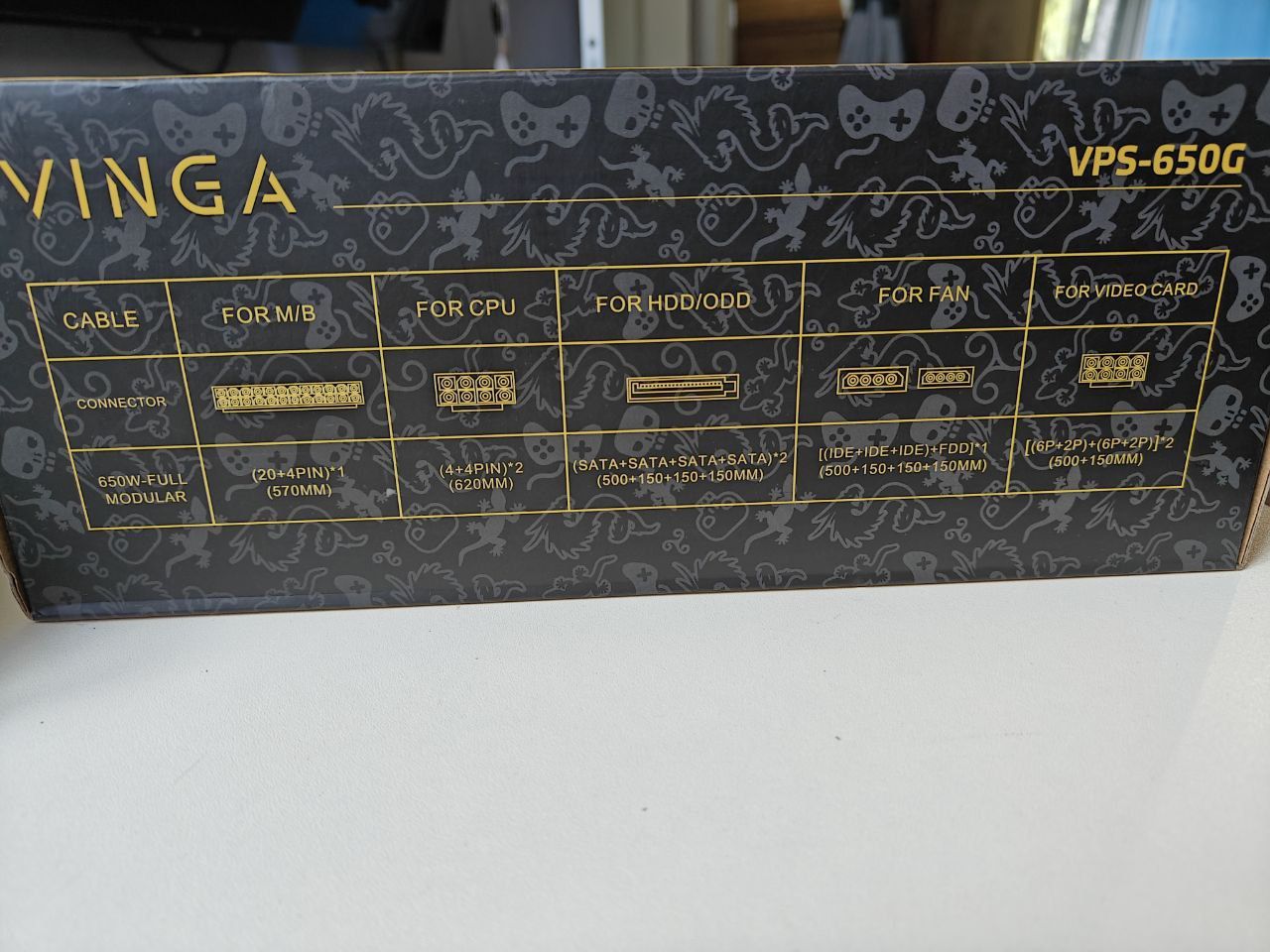 Б/у блок живлення Vinga VPS-650G