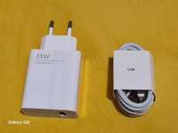 Зарядное устройство xiaomi 33w, mdy-13-ee, блок зарядки + кабель 1м.
