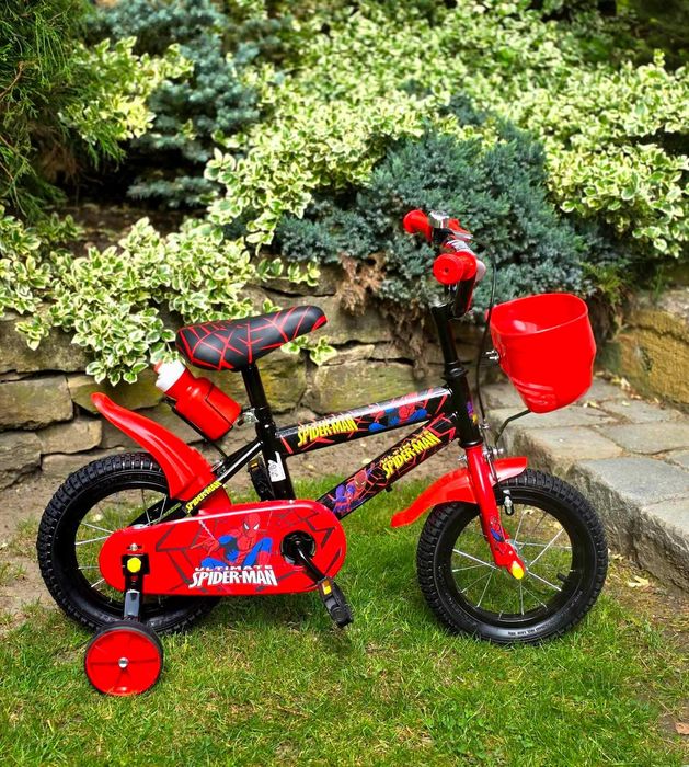 Promocja 299  zł   Rower 12 cali czerwony Spiderman